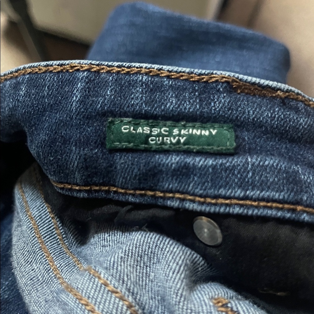 Lauren Ralph Lauren Jeans Womens 8 Blue Classic Skinny Curvy Old Money Denim - Picture 8 of 13